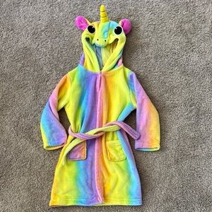 Unicorn Rainbow Kids Robe